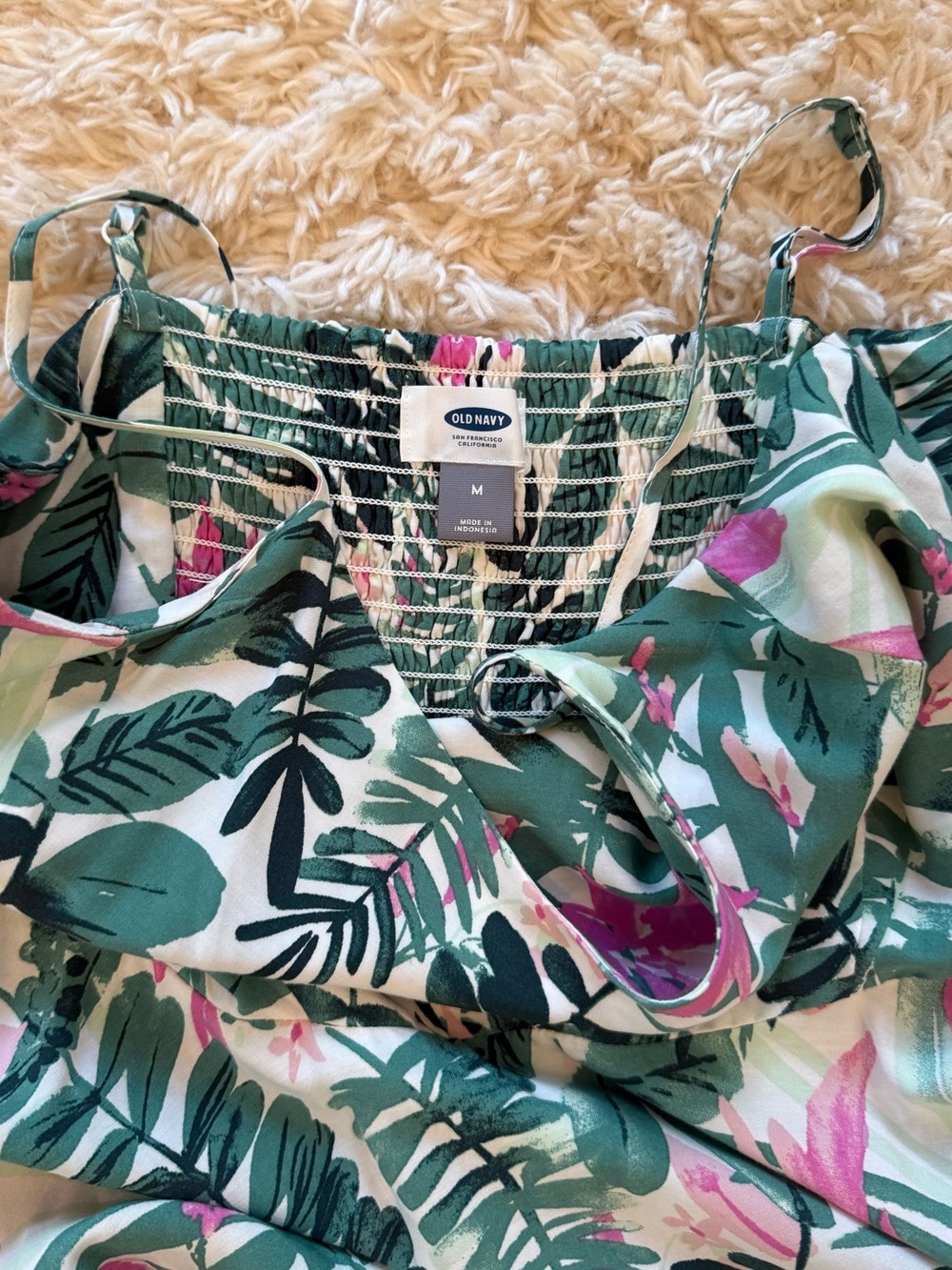 Old Navy brand Hawaiian print dress women’s size medium - Picture 2 of 6